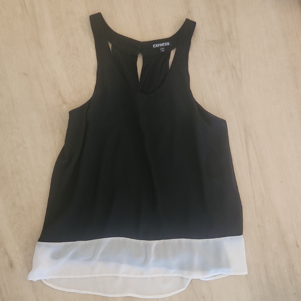 Express Black and White Women's Tank Top